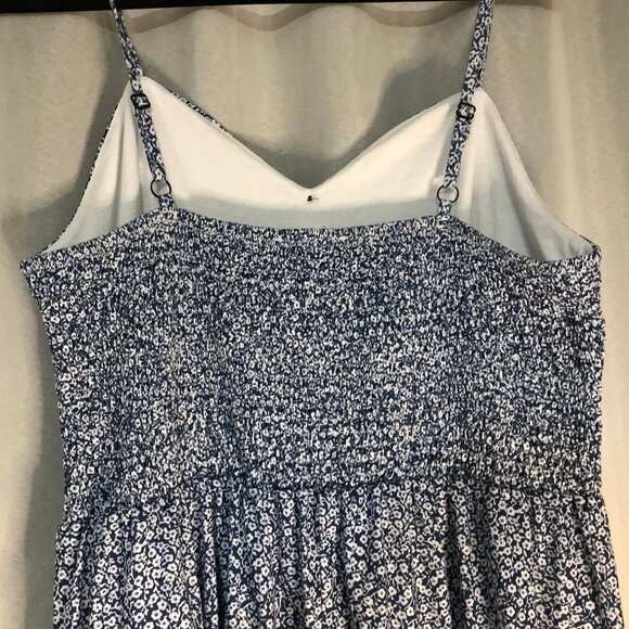 Angashion  Cute Summer Bohemian Spaghetti Strap Button Down Swing Midi Dress XL - Picture 10 of 12